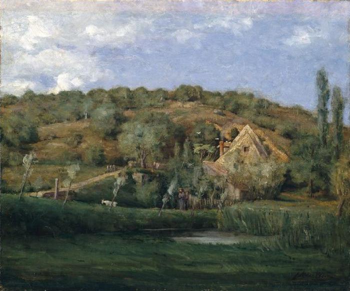 julian alden weir A French Homestead oil painting image